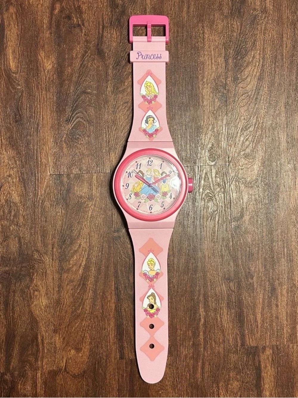 Huge 3ft long Pink Princess-Themed Analog Wall Watch- bedroom decor